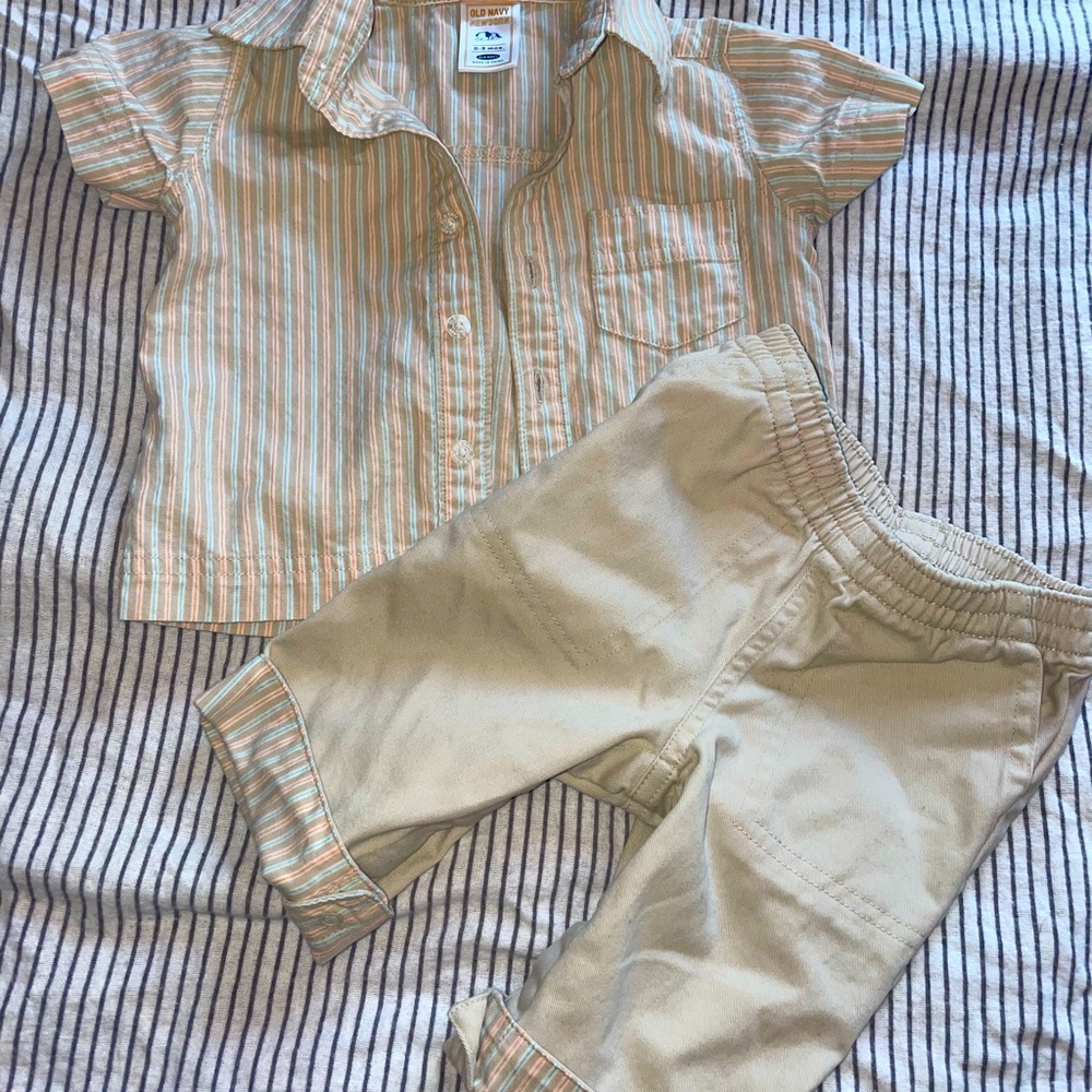 Two piece with button up shirt